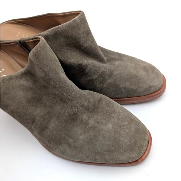 Joie Breana Wedge Mule Shoes Slip-On Almond Toe Women's" Olive Green Size US7B - Picture 12 of 12